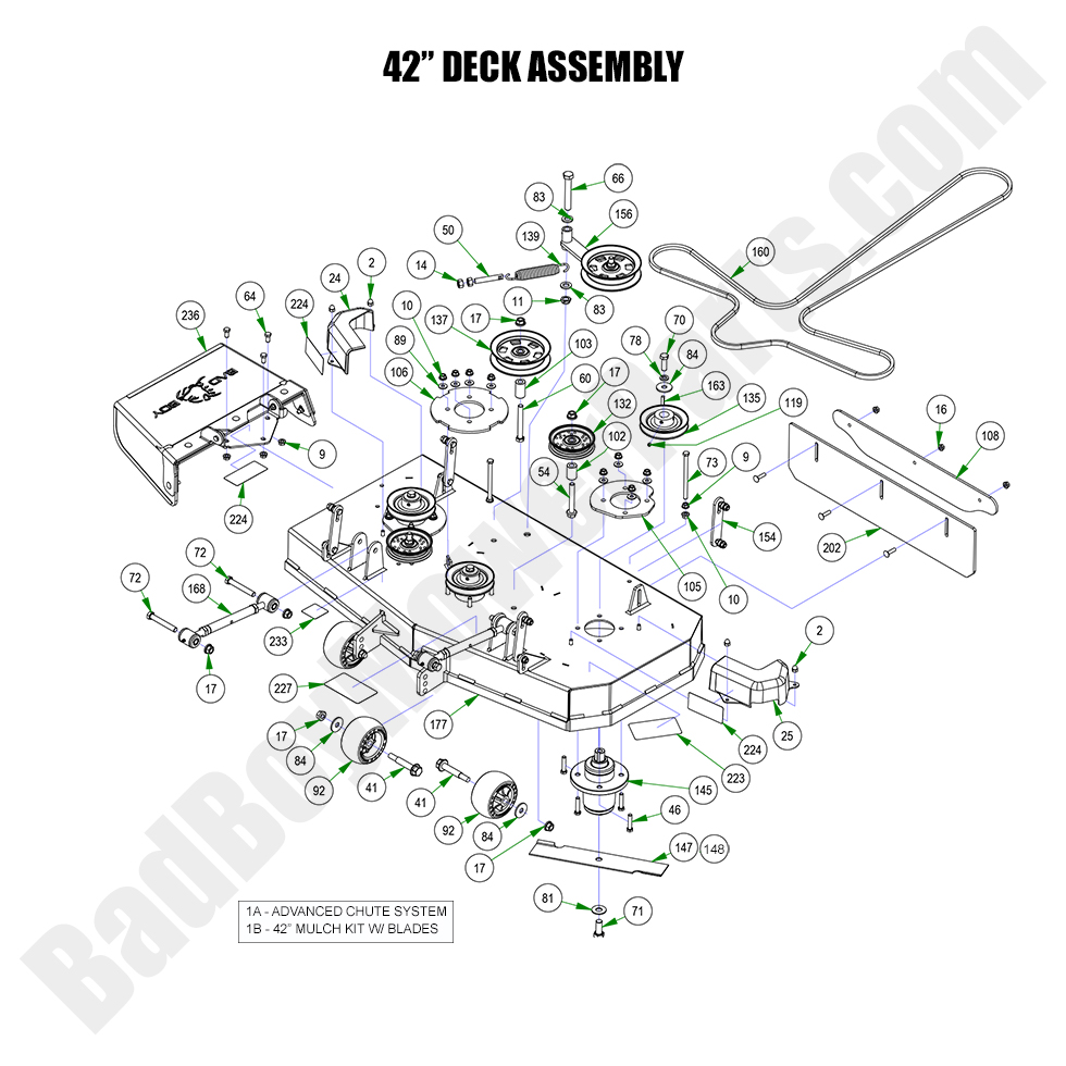 2023 Maverick HD 42" Deck Assembly